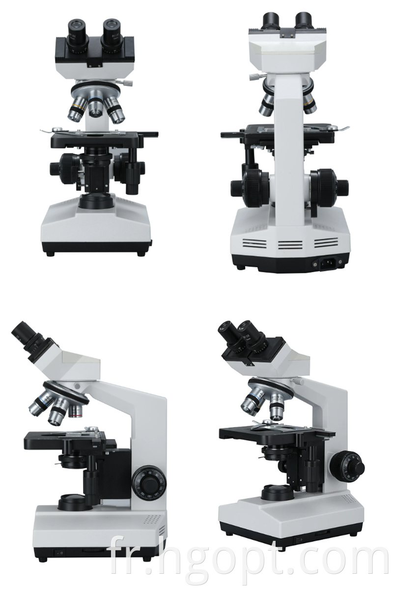 Wf10x 18mm Wf16x 11mm Compound Laboratory Microscope Biological Microscope With Camera5